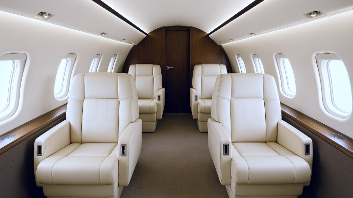 Special Charter Category - Challenger 601 Jet Interior